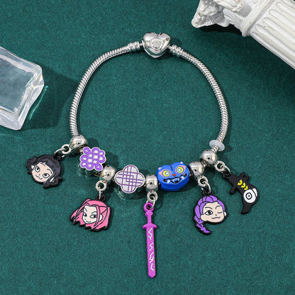 K-Pop Demon Hunters Demon Hunters Enamel Charm Bracelet
